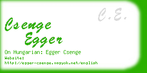 csenge egger business card